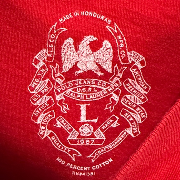 Polo by Ralph Lauren Red Tee - Picture 3 of 3